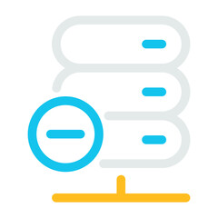 Big data and server action icon
