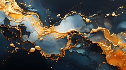 Abstract Luxury Marble Golden-Textured, Unique patterns for table top background.