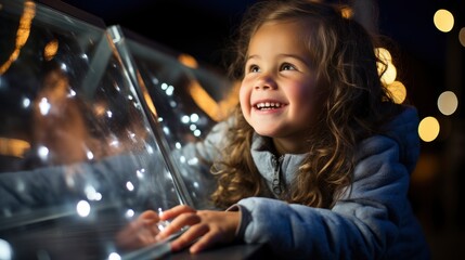A Childs Pure Delight While Gazing At Christmas, Background Images , Hd Wallpapers, Background Image