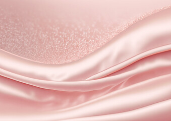 上品なキラキラのピンク色サテン背景テクスチャー