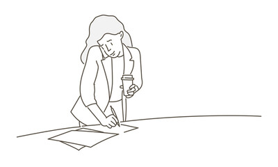 Young woman with coffee