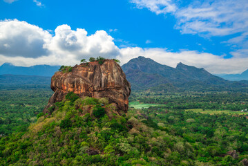 sigiriya, aka the lion rock, an ancient fortress in sri lanka