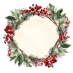 Fototapeta premium Christmas background frame with place for your text.