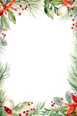 Fototapeta na wymiar Christmas background frame with place for your text.