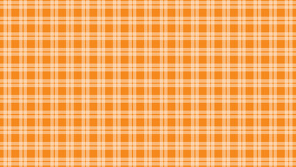 Orange and white checkered plaid background