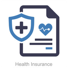 Health Insurance and health icon concept 