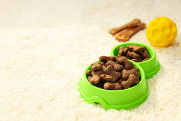 Tasty and delicious food for pet, pet accessories