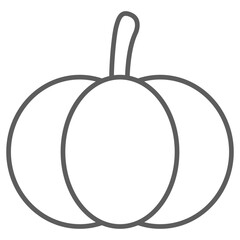 pumpkin outline icon
