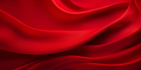 Abstract background design, red wavy background,autiful draped wool fabric. red fabric for decoration with decorative folds.Abstract red background with flowing waves
