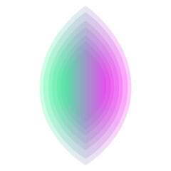 Gradient energy and vibrant shapes concept 