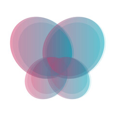 Abstract Blurred Gradient Vector Art