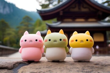 Obraz premium 京都旅行のネコ-2 