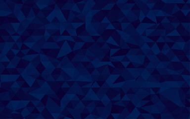 Obraz premium Abstract geometric background consisting of dark blue colored triangles.