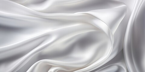 Fototapeta premium white silk satin background, AI generated
