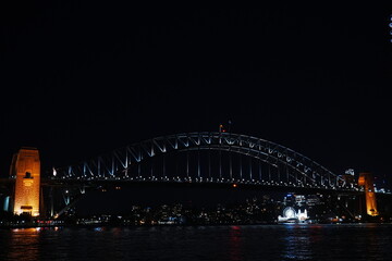 Night View of Sydney Harbour Bridge in Sydney, Australia - オーストリア シドニー ハーバーブリッジ 夜景