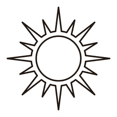 Aesthetic Monoline Sun