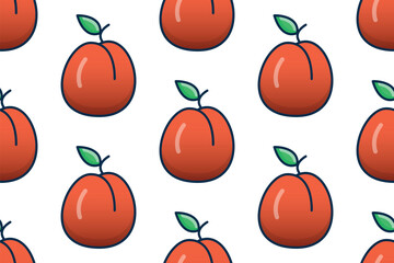 apricot seamless pattern