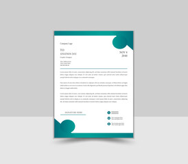 Creative and Professional Letterhead Design Template.