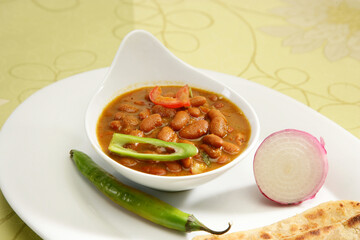 Red kidney Beans or Rajma with Paratha