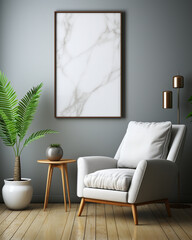 Beautiful colorful interior mockup designs