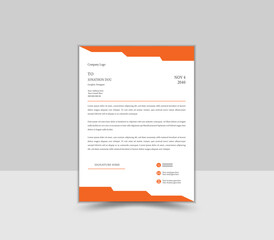 Creative and Professional Letterhead Design Template.