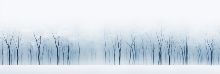 Abstract background of Winter forest covered with snow. Winter seasonal concept.