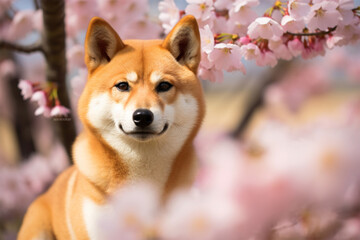 柴犬 春 桜
