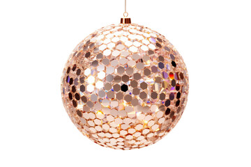 Shimmering New Year's Eve Ball Drop -on transparent background