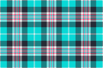 Vector fabric textile of pattern seamless background with a texture check plaid tartan.