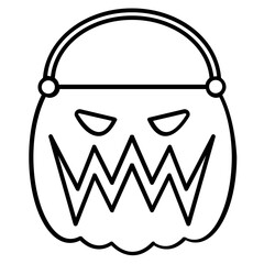 hallowen bucket icon