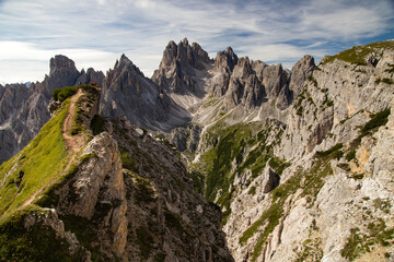 Fototapeta na wymiar Cadini di Misurina in the Dolomites, Italy, Europe