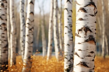 Close-up view of cypress tree trunks in Autumn woods with beautiful Fall foliage colors. Autumn seasonal concept.