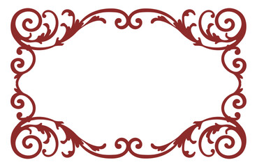 クラシカルな装飾フレーム