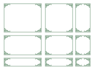 クラシカルな装飾フレーム