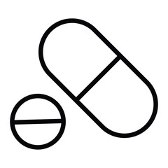 Pill capsule icon design, illustration design
 - obrazy, fototapety, plakaty