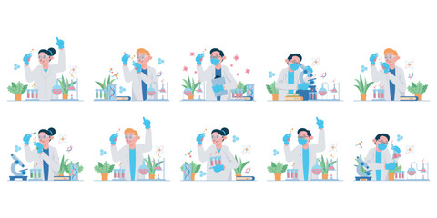 Fototapeta premium Science Research Illustration