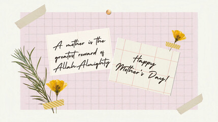 thank you card with flowers