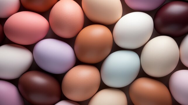 Easter Colorful background of easter eggs collection