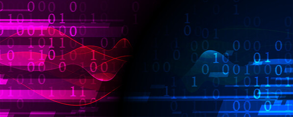 Technology abstract futuristic science background for internet business. Big data concept.