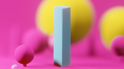 Simple Universe made up of simple shapes primarily purple and blue colors