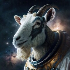 the Saturnian goat - obrazy, fototapety, plakaty