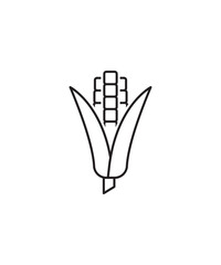 corn icon, vector best line icon.