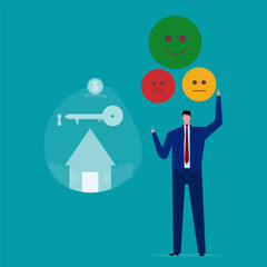 Investment asset allocation and balancing concept Businessman investors make pie charts to balance their portfolios to suit risk and return.