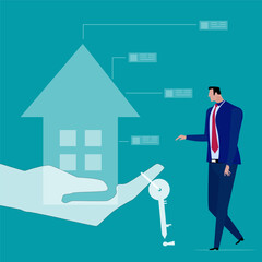 Investment asset allocation and balancing concept Businessman investors make pie charts to balance their portfolios to suit risk and return.