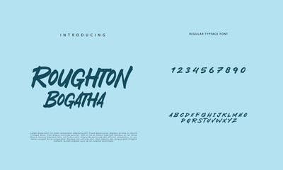 Best Alphabet Painting Paint Brush Beauty Script Logotype Font lettering handwritten.
