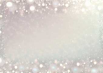 Fototapeta premium 綺麗なクリスマスの白いキラキラ背景テクスチャー