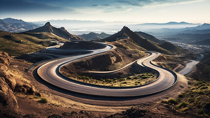 モータースポーツで使用される道路(generative ai)