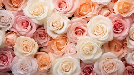 Obraz premium petal rose flower background serene illustration nature floral, color plant, summer leaf petal rose flower background serene