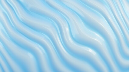 Love Holiday Abstract 3D Romantic Swirly Sweet Bubblegum. Dessert Food Advertising Texture Background. Light Blue Decorative Swirls Marbled Candy for Valentine's Day