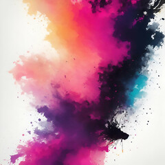 abstract watercolor background with splashes